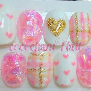 ﾊｰﾄ♡ﾁｪｯｸ♡ﾎﾛmixNail