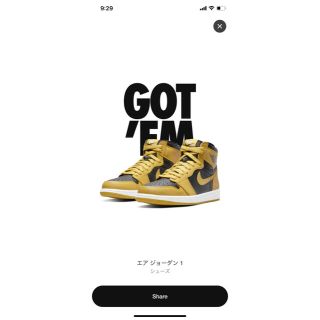 ナイキ(NIKE)の26.5cm NIKE AIR JORDAN 1 HIGH OG POLLEN(スニーカー)