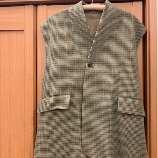 URU(ウル) WOOL CHECK BELTED VEST | www.jarussi.com.br