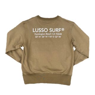 ロンハーマン(Ron Herman)の西海岸スタイル☆LUSSO SURF 刺繍ロゴスウェット　Mサイズ☆RVCA(ニット/セーター)