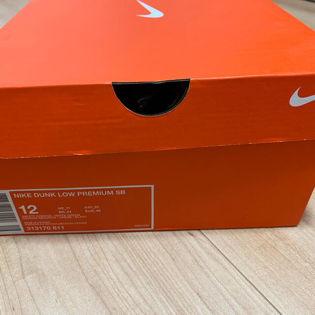 nike dunk sb low orange box us12 30cm