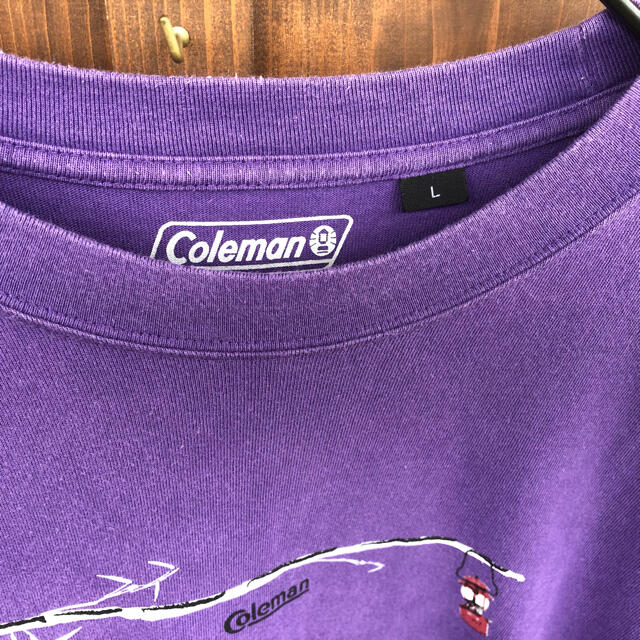 Coleman(コールマン)のColeman コールマン　パープル　tシャツ アウトドア　竹　L メンズのトップス(Tシャツ/カットソー(半袖/袖なし))の商品写真