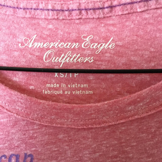 American Eagle(アメリカンイーグル)のアメリカンイーグル Tシャツ XSサイズ 霜降りピンク レディースのトップス(Tシャツ(半袖/袖なし))の商品写真