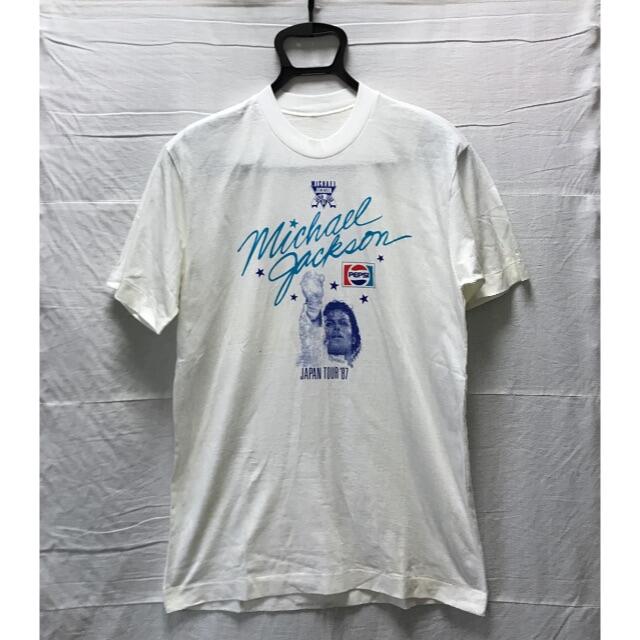 気質アップ 1987年 87s TOUR JAPAN JACKSON MICHAEL オフィシャル ペプシ Tシャツ ジャパンツアー マイケルジャクソン  - Tシャツ - hlt.no