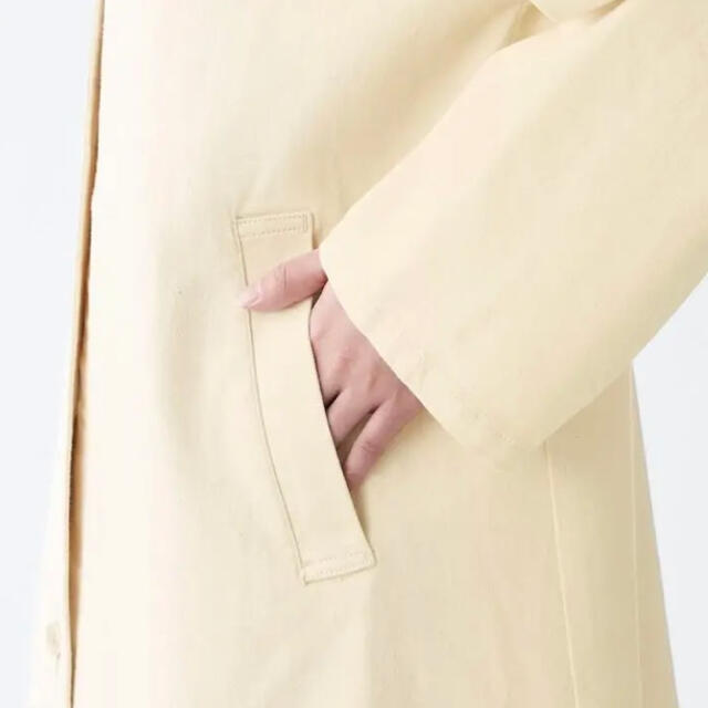 MUJI (無印良品)(ムジルシリョウヒン)の無印良品 ストレッチ オーガニックコットン コート 新品タグ付き レディースのジャケット/アウター(ロングコート)の商品写真