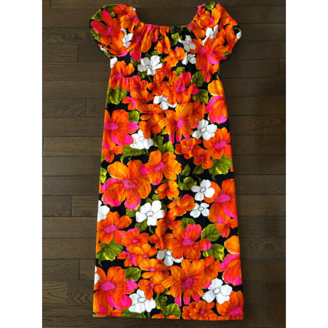 ドレス ビンテージ アロハ ハワイ ワンピース アンティーク ムームー | フリマアプリ ラクマ