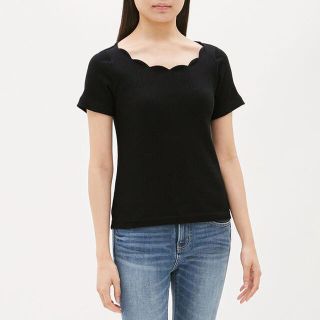 ジーユー(GU)のスカラップミニT GU 【 appleさん専用 】(Tシャツ(半袖/袖なし))