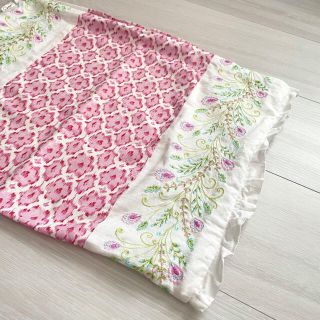 ザラホーム(ZARA HOME)のDena home クッションカバー　枕カバー　フリル　花柄(クッションカバー)