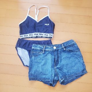 フィラ(FILA)のNo.301　女の子　FILA　スイムウェア　セット　160(水着)