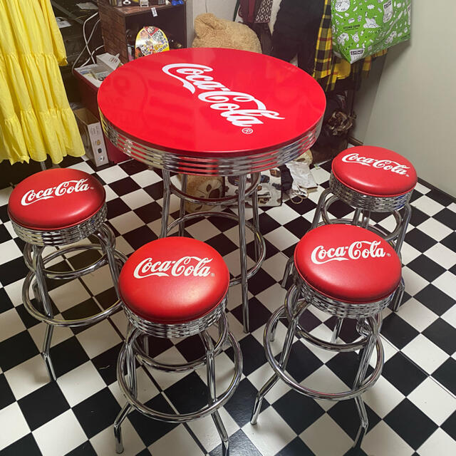 コカコーラ Coca-Cola テーブルセット ソファベンチ イス - コーヒー