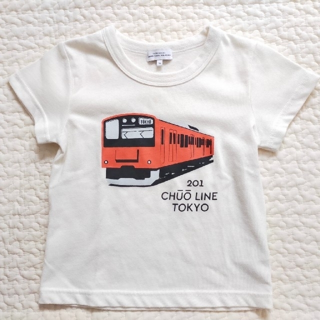 UNITED ARROWS green label relaxing(ユナイテッドアローズグリーンレーベルリラクシング)の【専用】UNITED ARROWS　電車　キッズ　白Tシャツ　105 キッズ/ベビー/マタニティのキッズ服男の子用(90cm~)(Tシャツ/カットソー)の商品写真