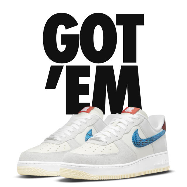 UNDEFEATED × NIKE AIR FORCE 1 LOW "WHITE