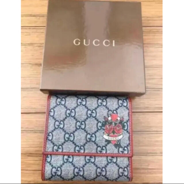 Gucci(グッチ)の【美品、箱付き】GUCCI 財布 折り財布　ブランド財布 メンズのファッション小物(折り財布)の商品写真