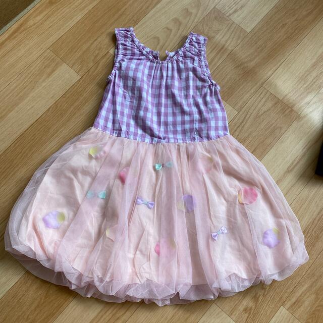 mezzo piano(メゾピアノ)のpanpantutu ワンピース キッズ/ベビー/マタニティのキッズ服女の子用(90cm~)(ワンピース)の商品写真