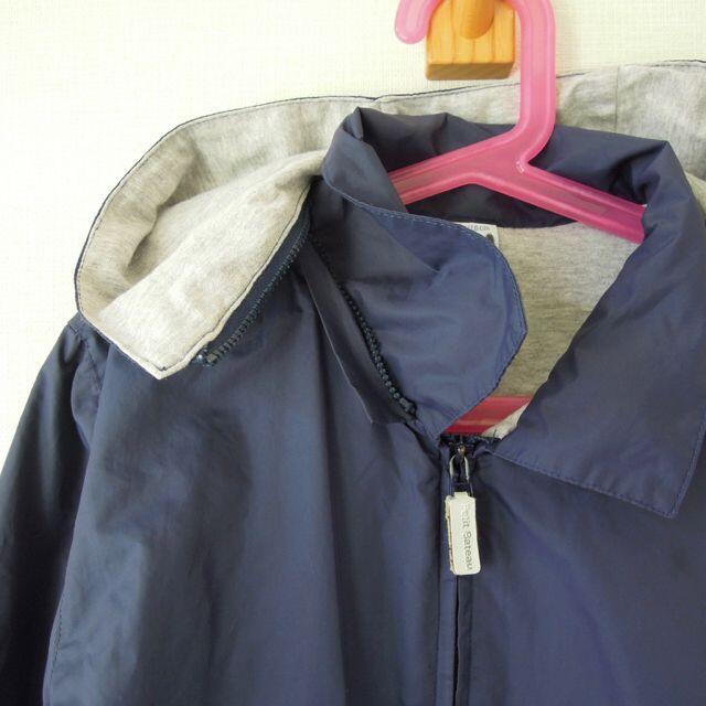 PETIT BATEAU(プチバトー)のプチバトー ウインドブレーカー ネイビー 8a/126cm キッズ/ベビー/マタニティのキッズ服男の子用(90cm~)(ジャケット/上着)の商品写真