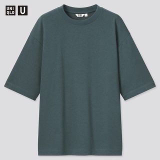 ユニクロ(UNIQLO)のエアリズムコットンオーバーサイズTシャツ（5分袖）(Tシャツ/カットソー(半袖/袖なし))