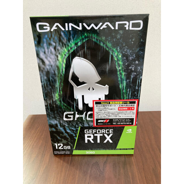 Ghost(ゴースト)のグラフィックスボードGeForce RTX 3060 Ghost 新品 スマホ/家電/カメラのPC/タブレット(PCパーツ)の商品写真