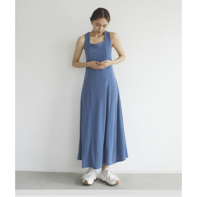 ランデヴー ロングワンピース ブルー Mermaid style dress