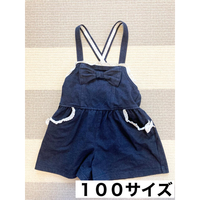 anyFAM(エニィファム)の【美品】anyfam キュロットワンピース　100サイズ キッズ/ベビー/マタニティのキッズ服女の子用(90cm~)(ワンピース)の商品写真