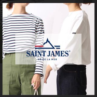 セントジェームス(SAINT JAMES)のセントジェームス  ウェッソン　ボーダー　黒×白　T3(カットソー(長袖/七分))