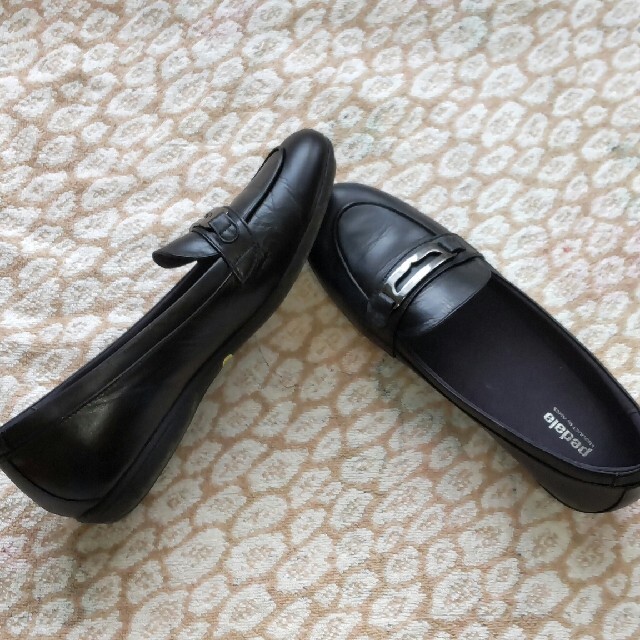 asics(アシックス)のasics pedala ローファー 黒 24cm レディースの靴/シューズ(ローファー/革靴)の商品写真