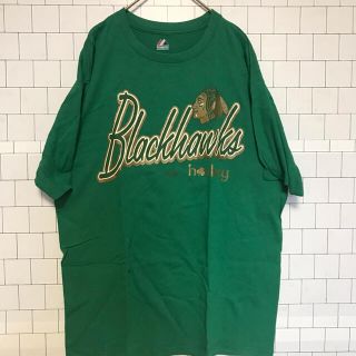 マジェスティック(Majestic)の送料込み！　アメリカ輸入　NHL  マジェスティック社　プリントTシャツ　L(Tシャツ/カットソー(半袖/袖なし))