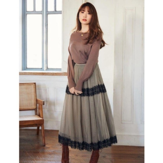 SNIDEL(スナイデル)のherlipto チュールスカート レディースのスカート(ロングスカート)の商品写真