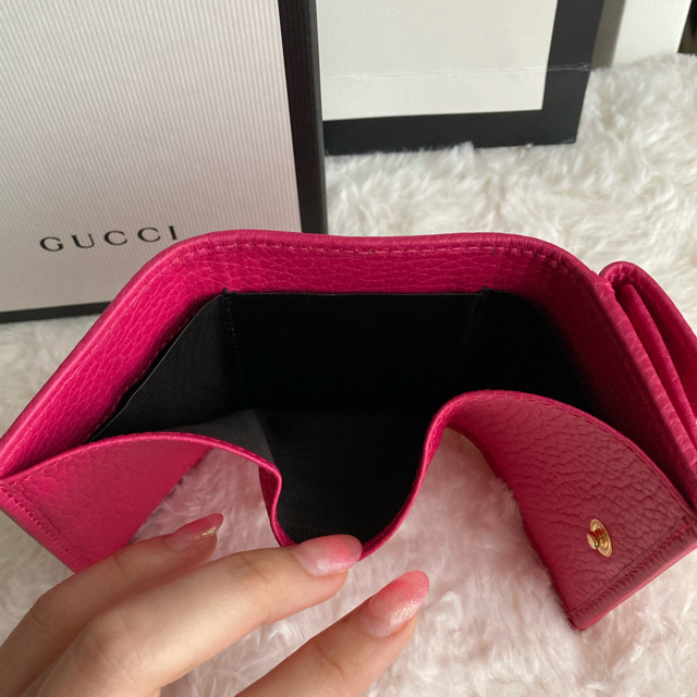 Gucci マーモント三つ折り財布の通販 by pi｜グッチならラクマ - GUCCI 爆買い