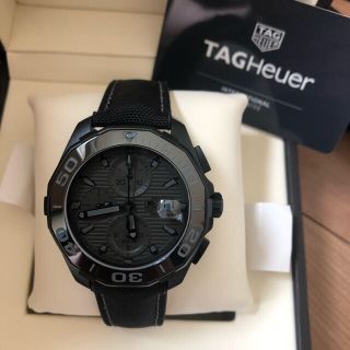 タグホイヤー(TAG Heuer)の国内正規 タグ・ホイヤー アクアレーサー ブラックファントム クロノ 保証有(腕時計(アナログ))