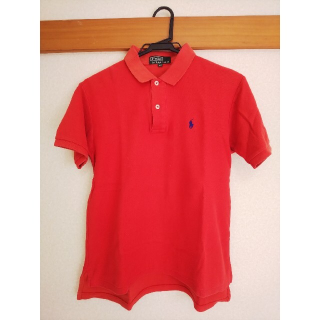 POLO RALPH LAUREN(ポロラルフローレン)のポロラルフローレン ポロシャツ 赤 160サイズ レディースのトップス(ポロシャツ)の商品写真