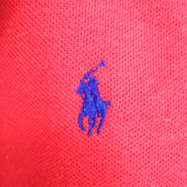 POLO RALPH LAUREN(ポロラルフローレン)のポロラルフローレン ポロシャツ 赤 160サイズ レディースのトップス(ポロシャツ)の商品写真