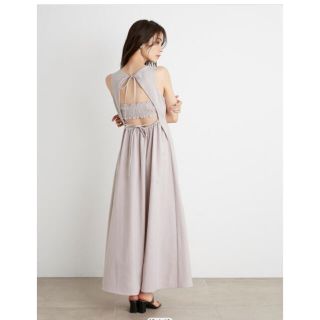 スナイデル(SNIDEL)の美品♡スナイデル♡バックオープンフレアワンピース (ロングワンピース/マキシワンピース)