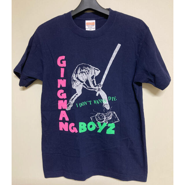 銀杏boyz あいどんわなだい　Tシャツ　S ネイビー　クラッシュ