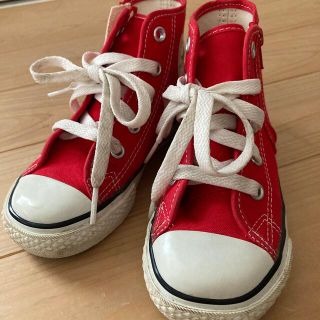 コンバース(CONVERSE)のコンバース★赤★17cm★ハイカット(スニーカー)