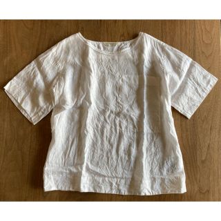 フォグリネンワーク(fog linen work)のGUGLIEL MINOTTI MILANO リネン ブラウス Tシャツ(シャツ/ブラウス(半袖/袖なし))