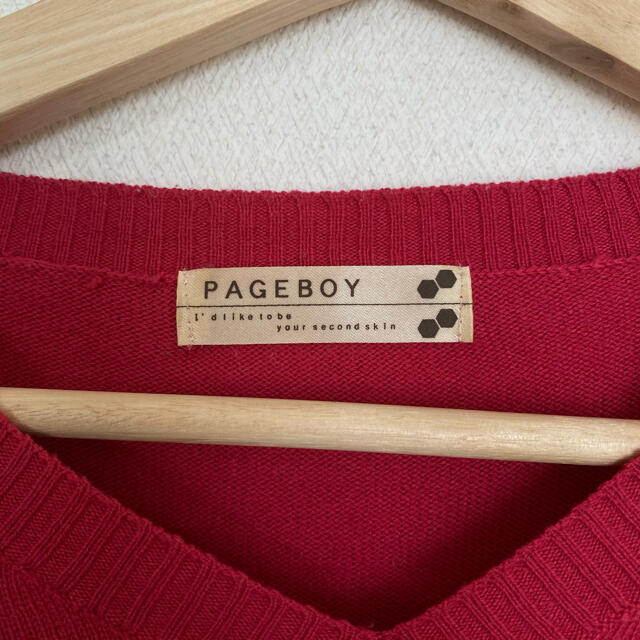 PAGEBOY(ページボーイ)のセーター　ページボーイ　春服　ピンク　ニット レディースのトップス(ニット/セーター)の商品写真