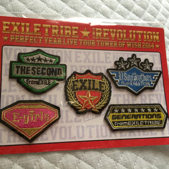 EXILE TRIBE(エグザイル トライブ)のアイロンワッペン エンタメ/ホビーのタレントグッズ(ミュージシャン)の商品写真