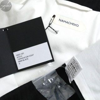 S 新品 21SS NAMACHEKO タラクサカム コート 黒 ナマチェコ