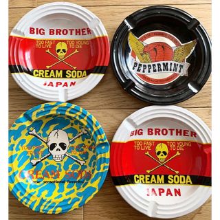 インテリア小物CREM SODA クリームソーダ 灰皿 4枚セット - 灰皿