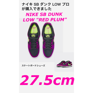ナイキ(NIKE)のNIKE SB DUNK LOW "RED PLUM" 27.5cm(スニーカー)