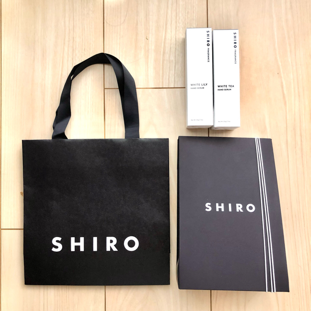 shiro(シロ)の【新品未開封】SHIRO ハンド美容液2本セット シロ ショップ袋付 コスメ/美容のボディケア(ハンドクリーム)の商品写真
