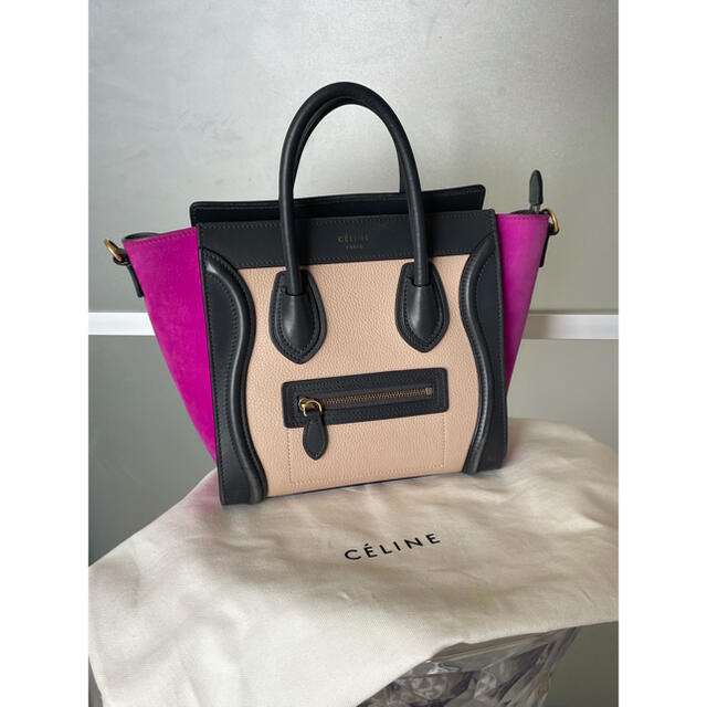 最新発見 celine セリーヌラゲージナノ ピンク マゼンタ CELINE