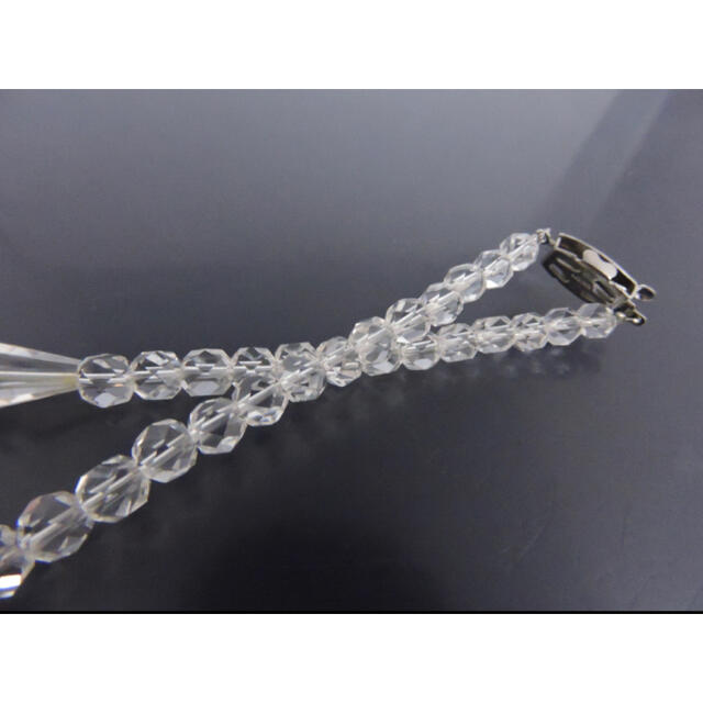 正規品 英雅堂 白水晶 クリスタル ネックレス デザイン チョーカー レディースのアクセサリー(ネックレス)の商品写真