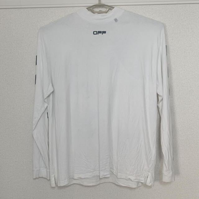 オフホワイト Off-White ロンT メンズ ロゴ ジャガードTシャツ/カットソー(七分/長袖)