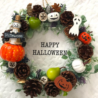 ハロウィンリース　ハンドメイド(リース)