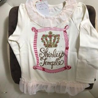 シャーリーテンプル(Shirley Temple)の新品　王冠カットソー（オフ白 110 cm）未使用タグ付き(Tシャツ/カットソー)