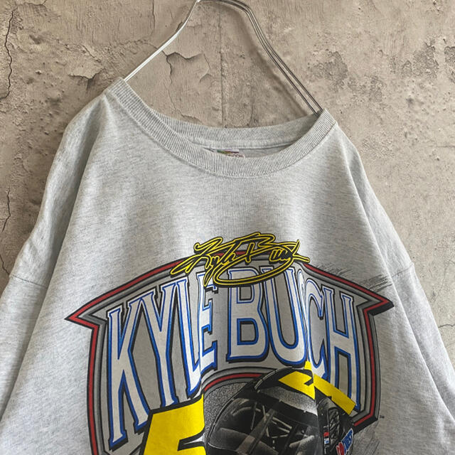 00s フルーツ バックプリント レーシング カイルブッシュ Tシャツ 半袖