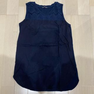 ユニクロ(UNIQLO)のミズイロインド レース ノースリーブ トップス(シャツ/ブラウス(半袖/袖なし))