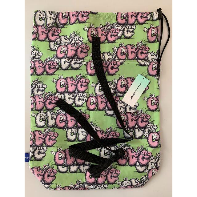 CDG SHIRT x KAWS PATTERN PRINTED BAG