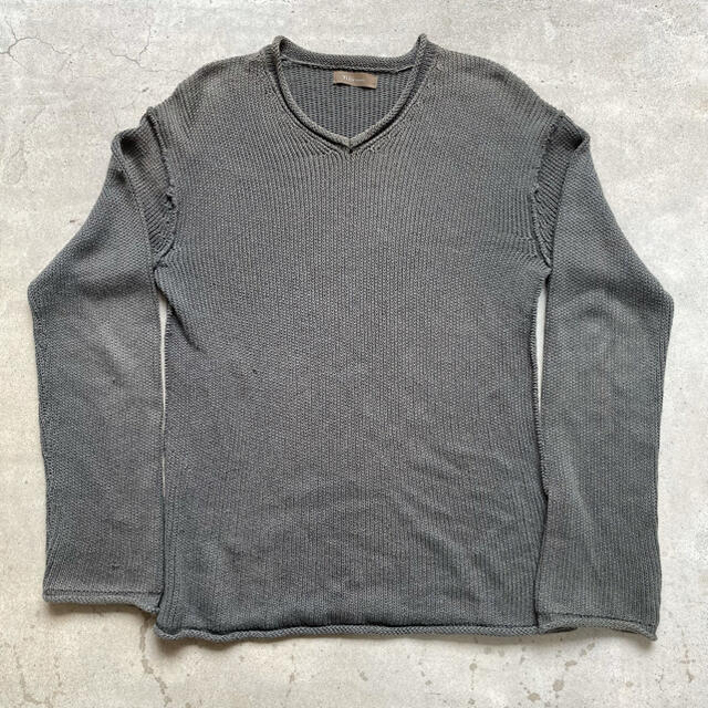 【希少】Y’s Ｖネック　コットンニット　セーター　yohji yamamoto